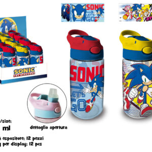 BORRACCIA TRASPARENTE CON CANNUCCIA IN SK 500 ML SONIC